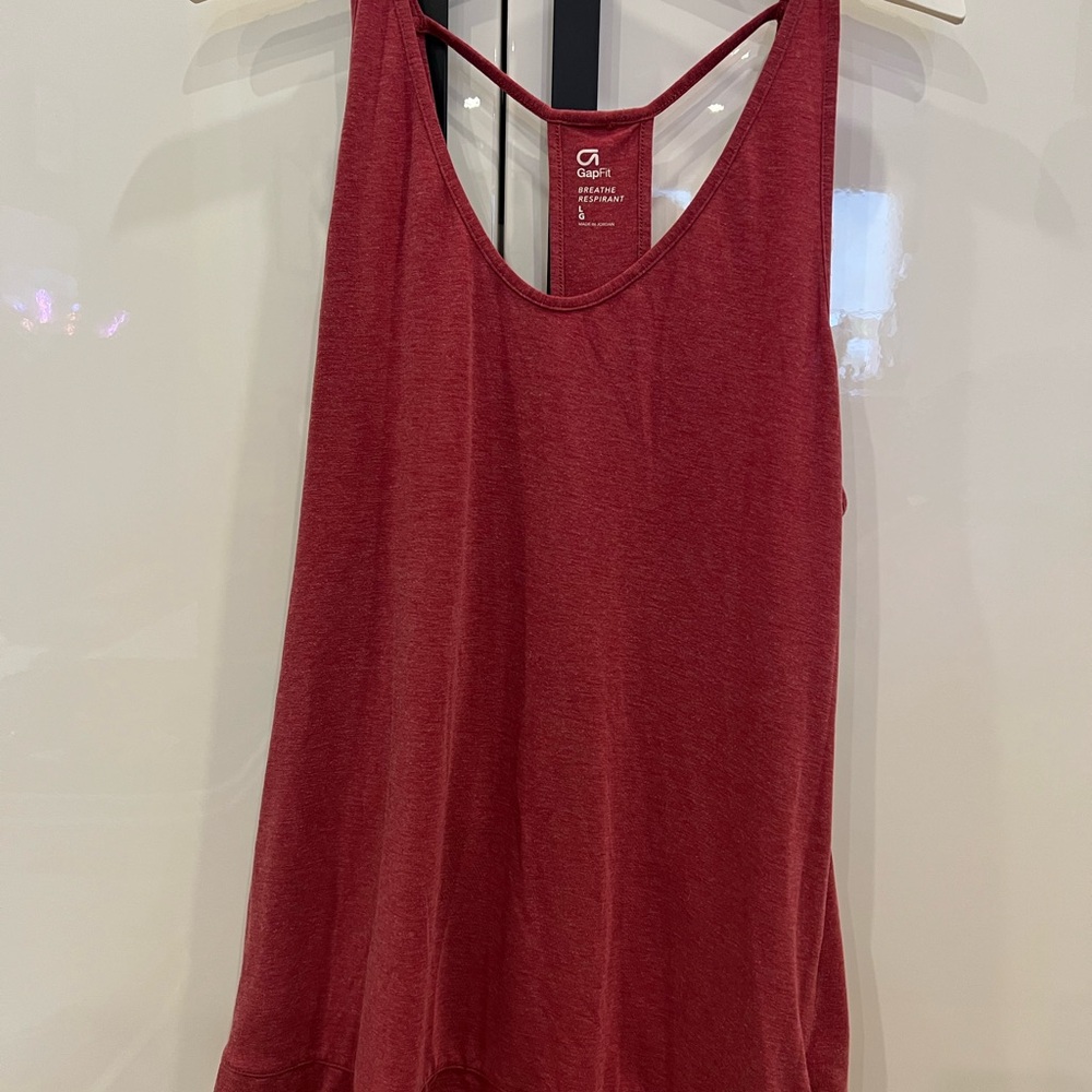 GAP Women's Deep Red Sports Tank Top